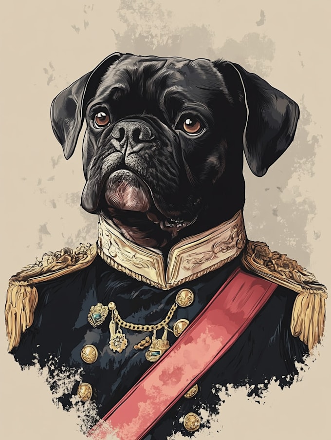 draw your dog or any pets into cartoon