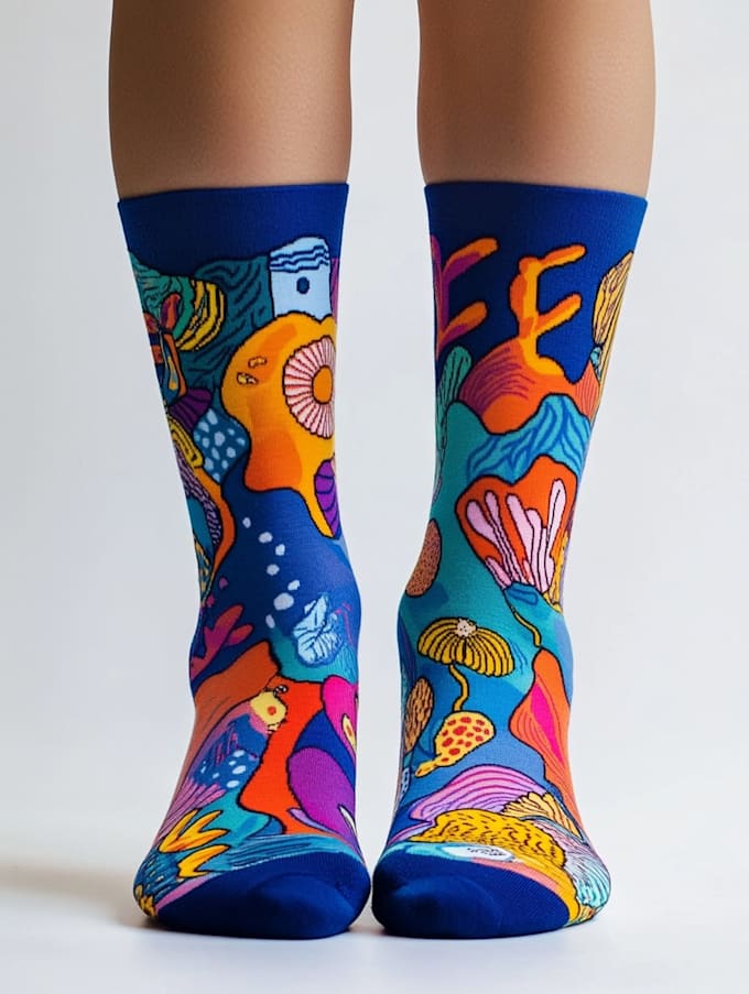 design custom and unique socks design