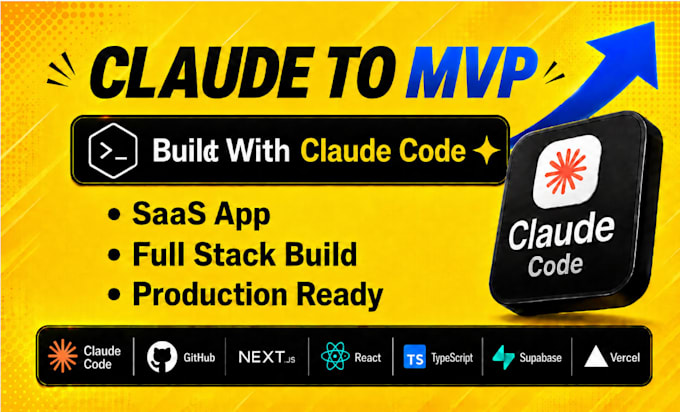 claude code developer claude code app developer full stack saas mvp web app ai