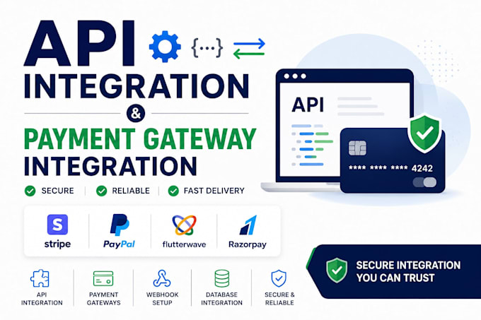 do custom API integration and payment gateway integration