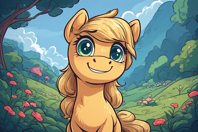 draw cute custom pony characters in my style