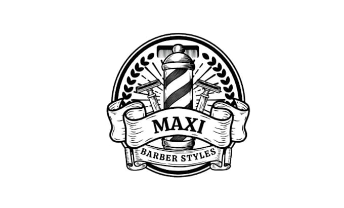 design glamorous barber salon logo