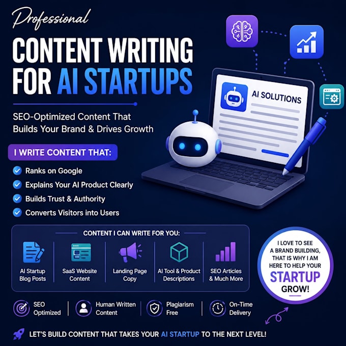 write SEO content for ai startups and saas businesses