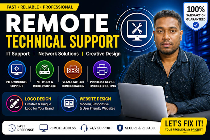 provide professional remote technical support