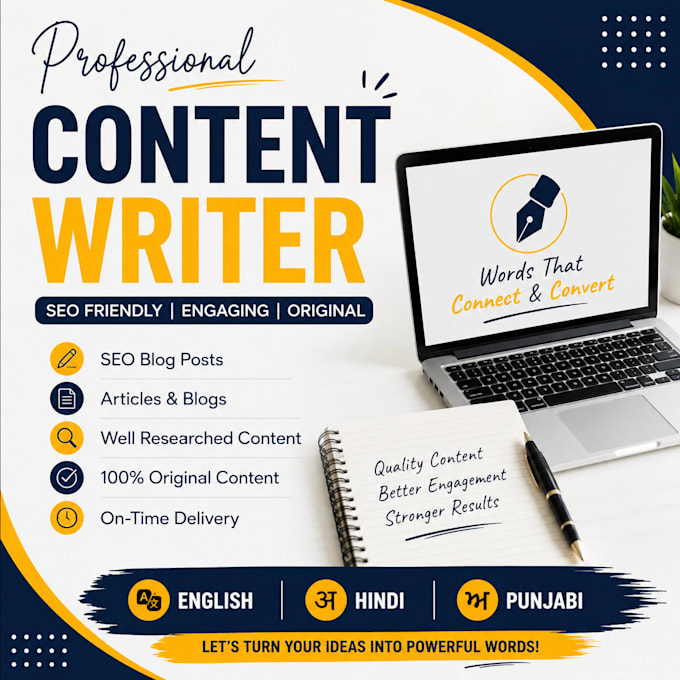 write SEO optimized blog posts and articles for your website