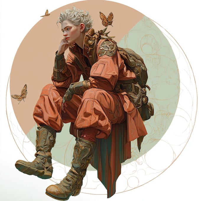 design stunning characters and artwork for book