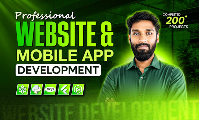 do website development and ios android app development as a flutter developer