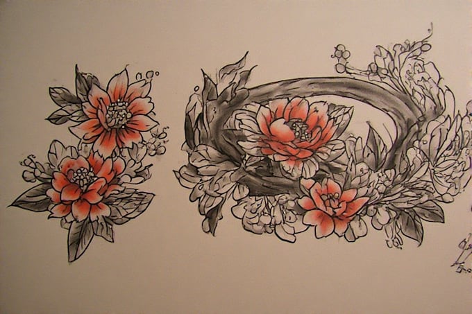 create a tattoo design of tattoo sleeve