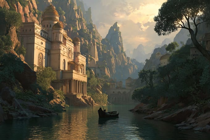 Create stunning environment concept art for you by Scamgone43 | Fiverr