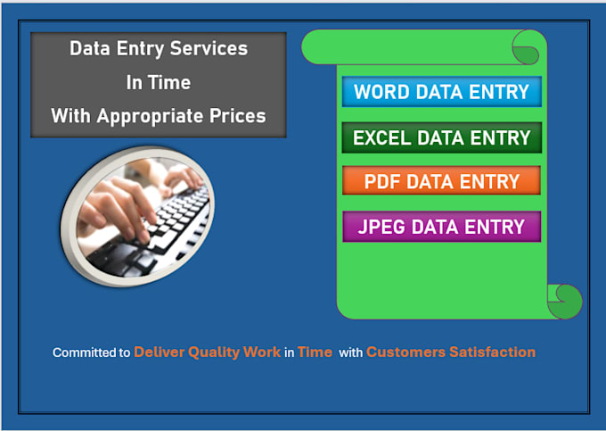 data entry in word and excel