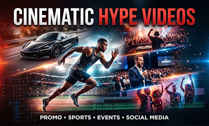 edit hype sports videos, event recaps, promos and brand videos