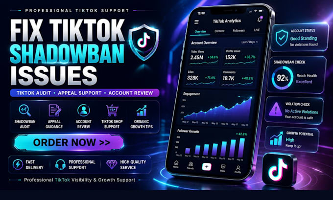audit tiktok shadowban issues provide tiktok appeal support