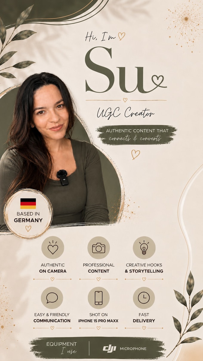 be your german ugc creator for social media ads