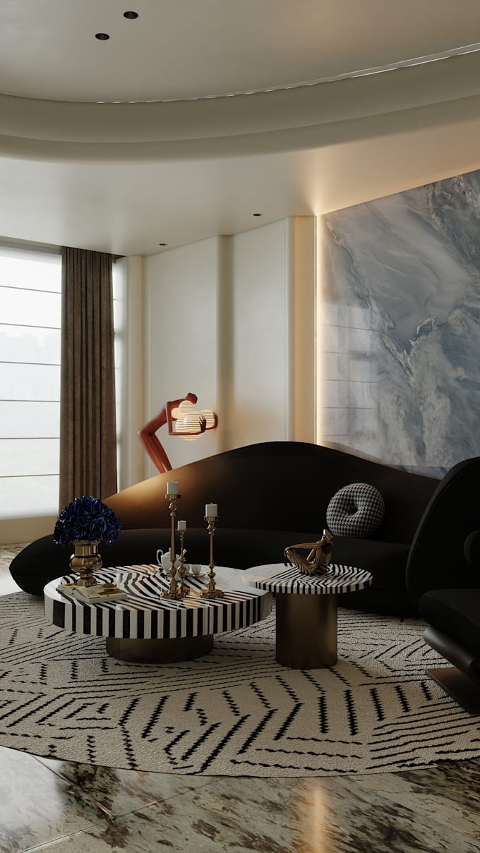create luxury photorealistic interior renderings