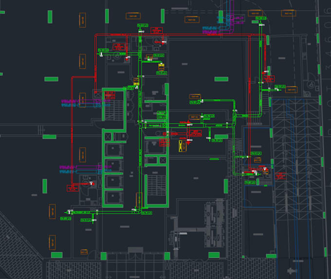 mep design or shop drawing and as built drawing