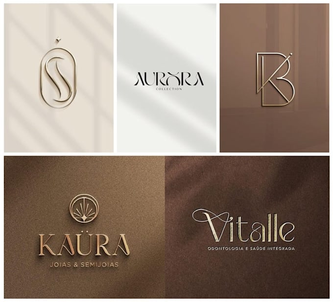 design a modern monogram and initial letter logo