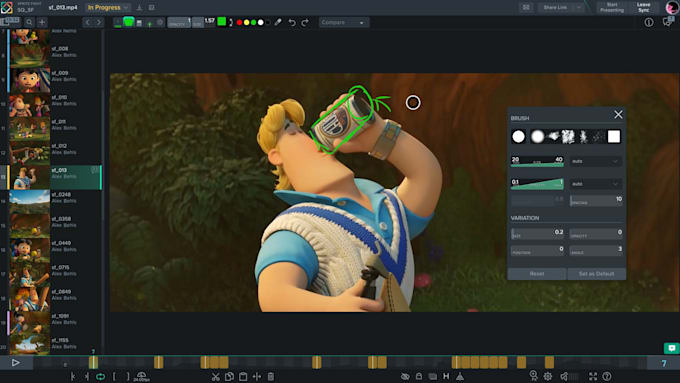 review your 3d animations and give constructive feedback