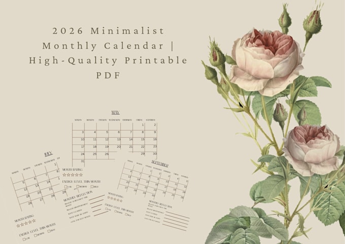 design an aesthetic 2026 digital scheduler