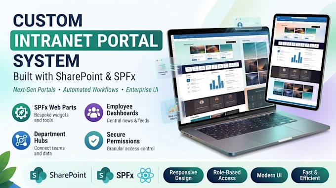 build custom sharepoint online intranet portal using spfx