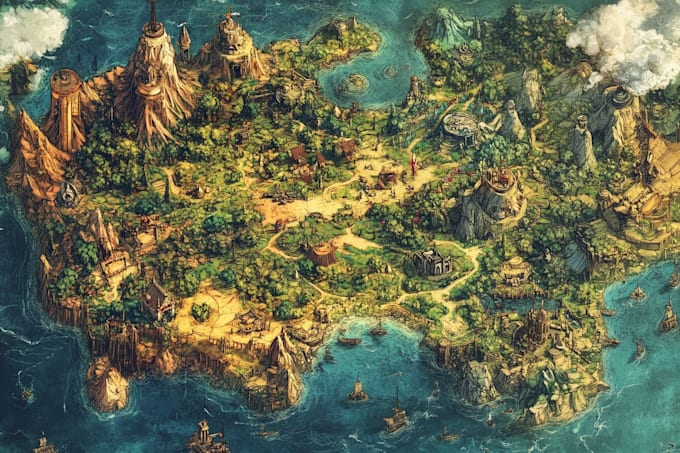 draw a custom map for fantasy