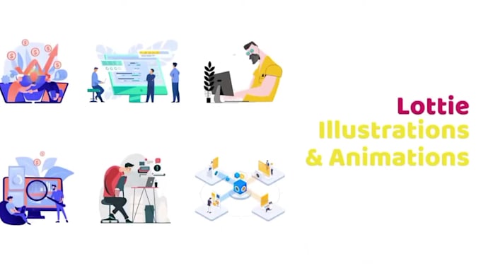 create high end interactive rive and lottie animations for saas apps and web