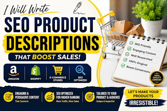 write SEO product descriptions for your ecommerce store