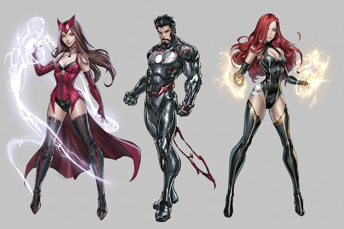 superhero character for comics