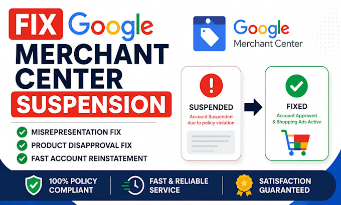 fix google merchant center suspension