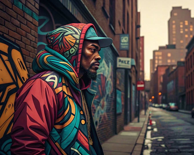 create premium graffiti character and street art design