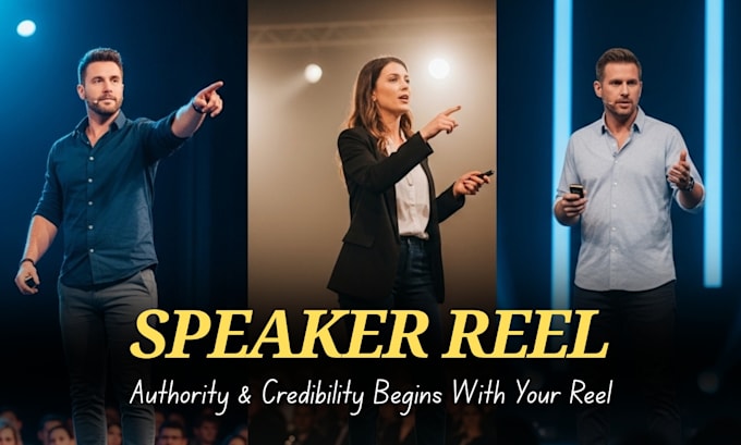 edit your speaker reel, sizzle reel, highlight reel