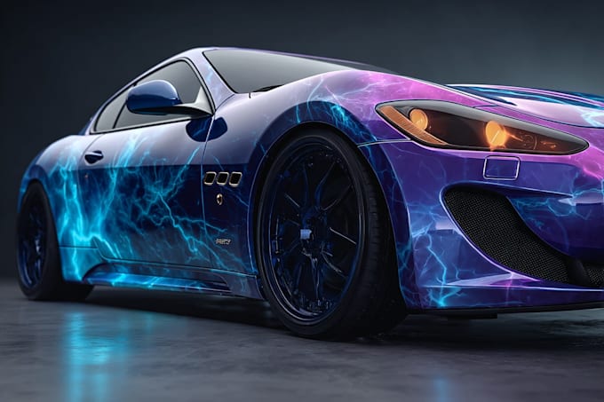 create car wrap design, racing car wrap design