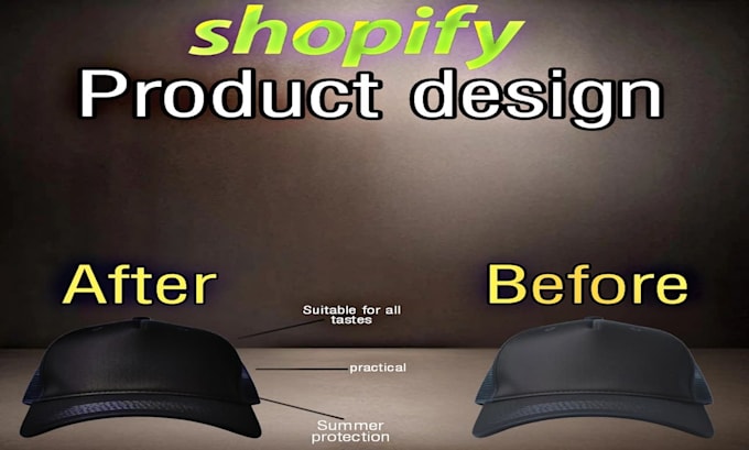 design professional shopify product images