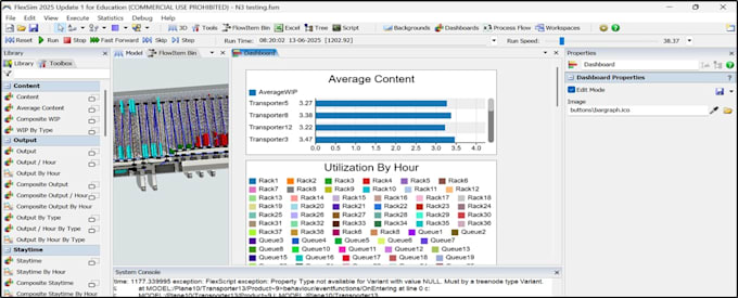 create real time business simulations for you