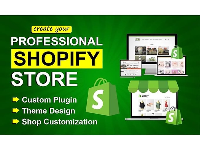 bulld shopify dropshipping website, setup shopify store and shopify marketing