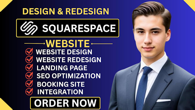 build squarespace website design or redesign squarespace website development