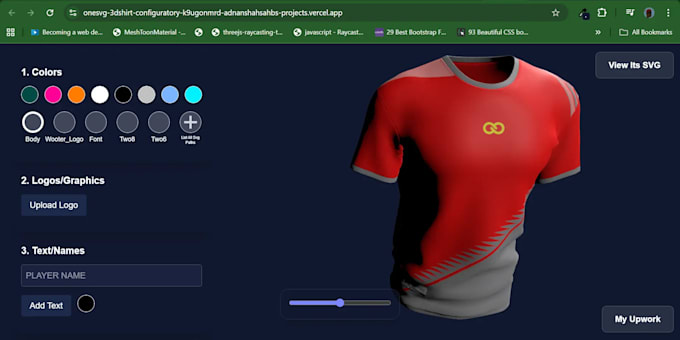 build 3d product configurator for web using three js