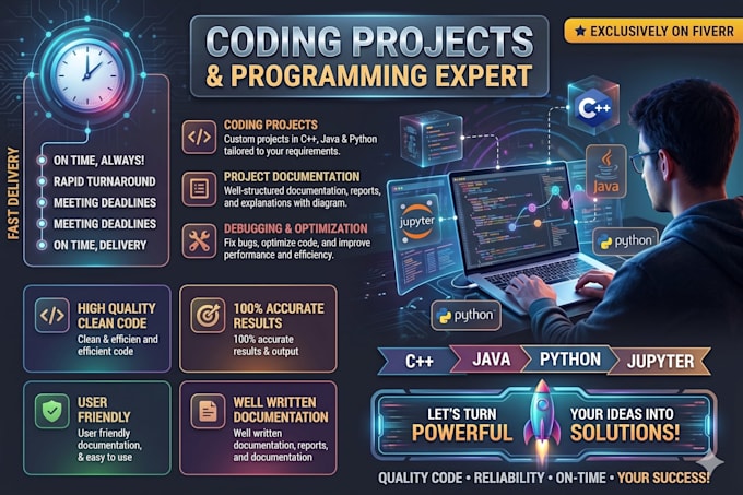 jupyter notebook, java projects, coding assignment