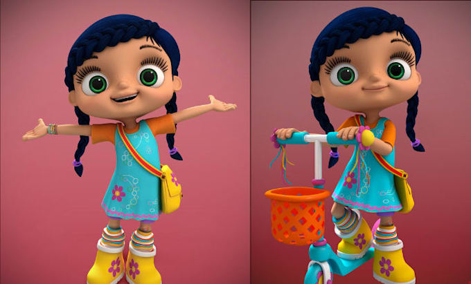 3d cartoon character modeling 3d stylized character design character animation