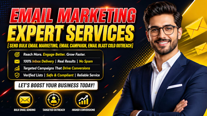 send bulk email marketing, email campaign, email blast cold outreach