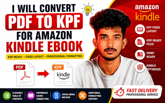 convert PDF to kpf for amazon kindle ebook