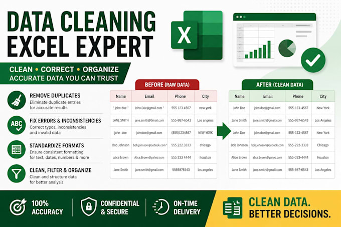 clean, merge, split and analyse excel data