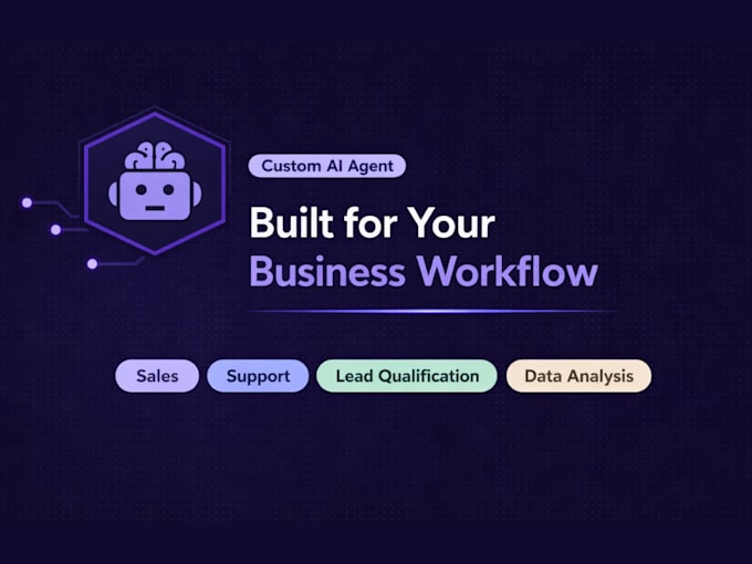 build a custom ai agent for sales, support, lead qualification, data analysis