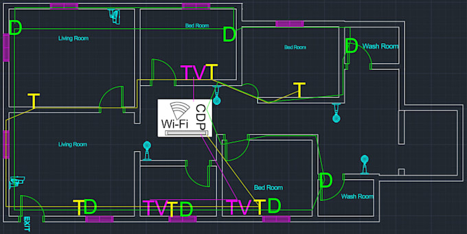 create architectural and electrical autocad drawings