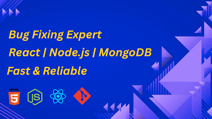 fix bugs in your react nodejs or mongodb application