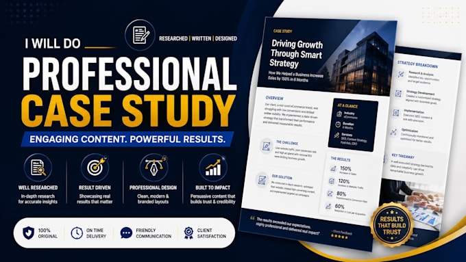 write professional case studies