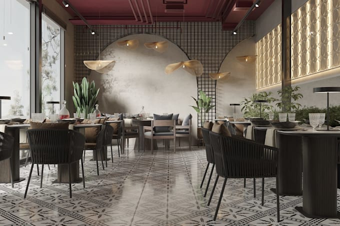 design modern cafe and restaurant interiors