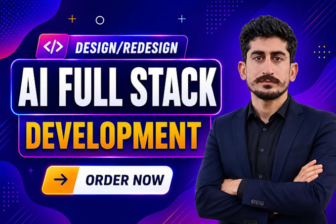 build ai website, web app development, full stack developer, front end developer