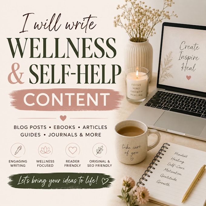 write engaging self help, wellness, and spiritual content