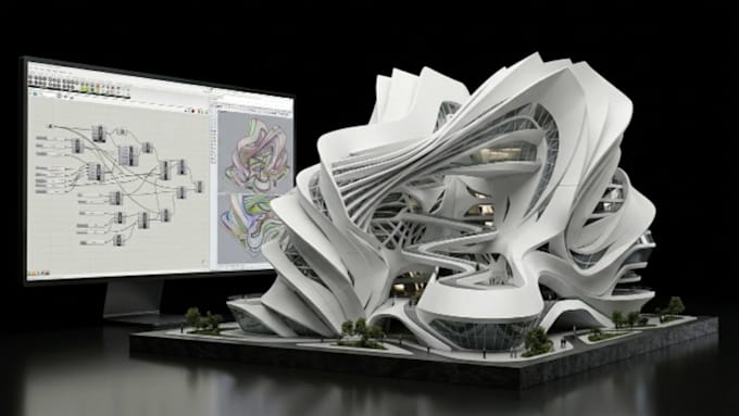 create 3d model parametric design with grasshopper