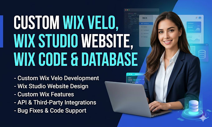 do custom wix velo, wix features, wix studio website, wix code and database